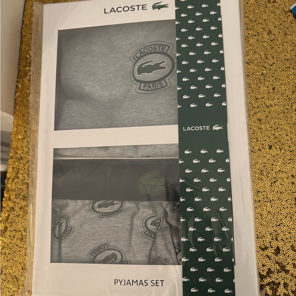 Lacoste Gray Pajamas Set for Men